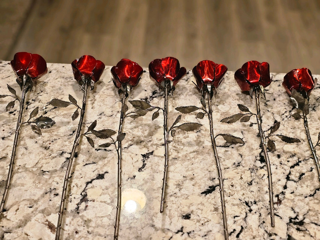 Bouquet of Metal Roses