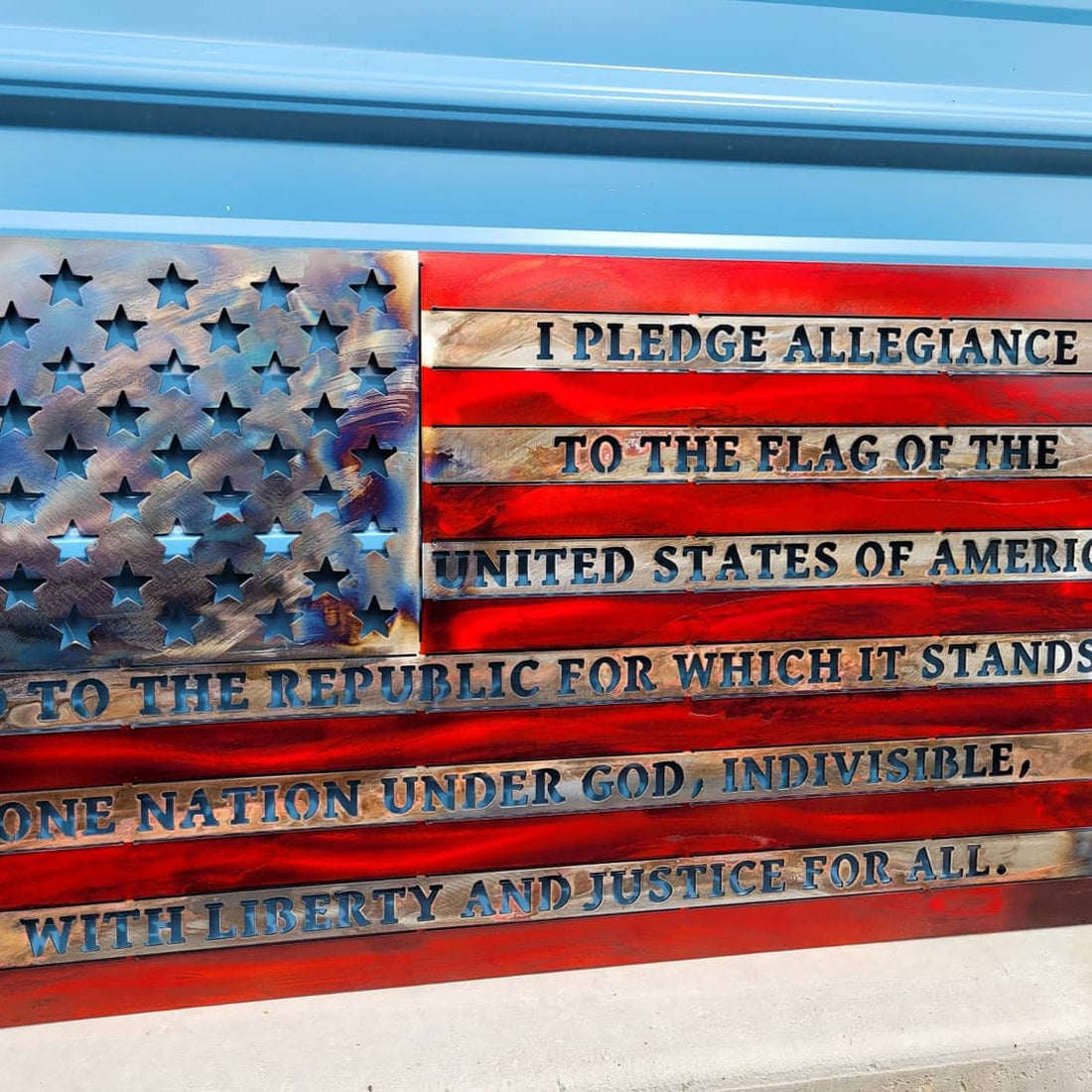 Pledge of allegiance flag