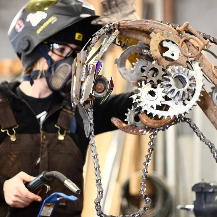 Steam punk Gear horse head