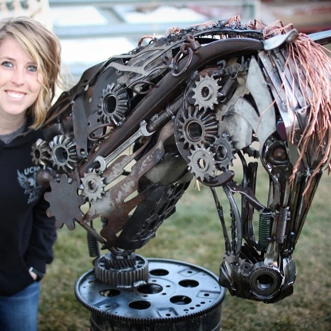 Steam punk Gear horse head