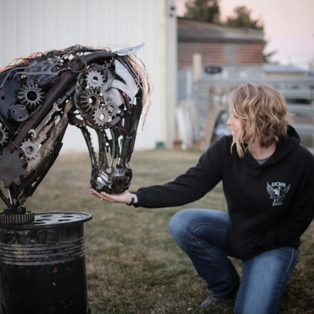 Steam punk Gear horse head