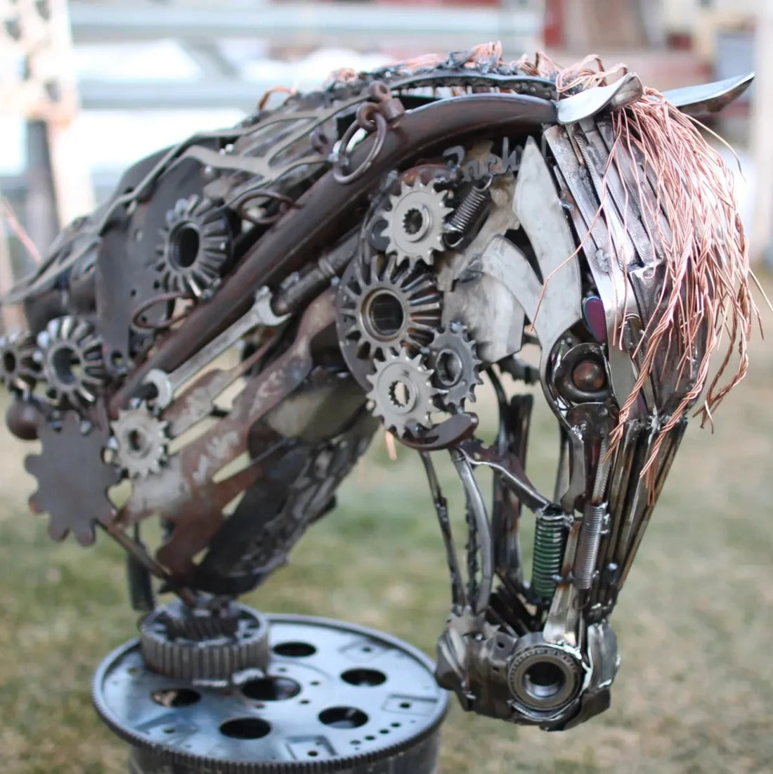 Steam punk Gear horse head