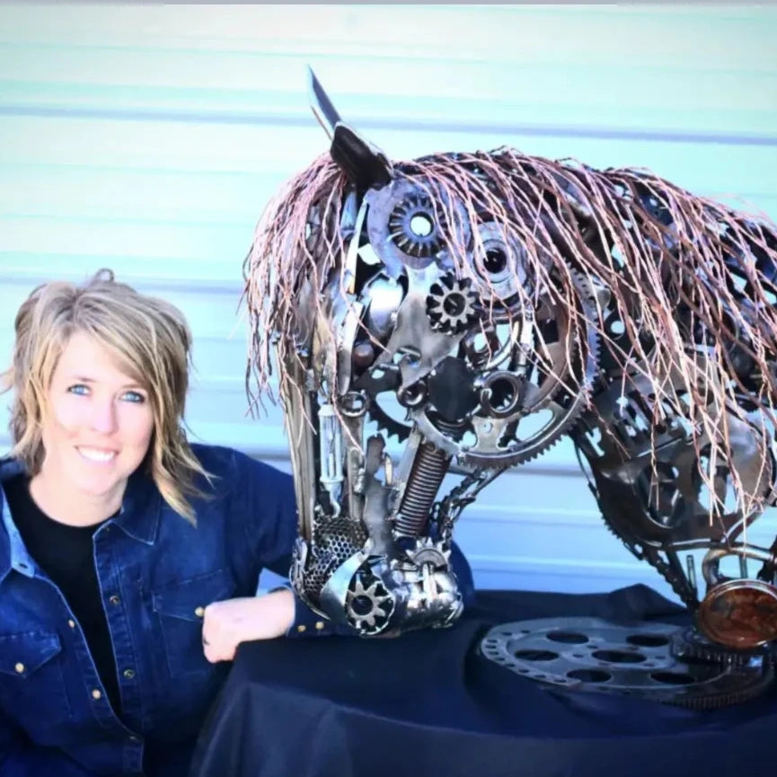 Steam punk Gear horse head