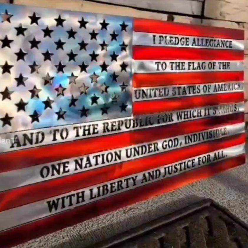 Pledge of allegiance flag