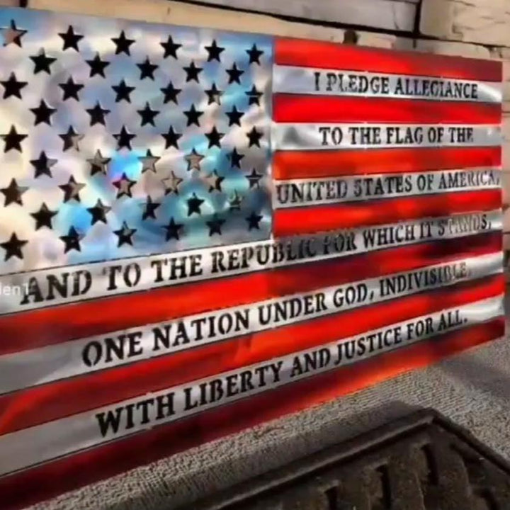 Pledge of allegiance flag