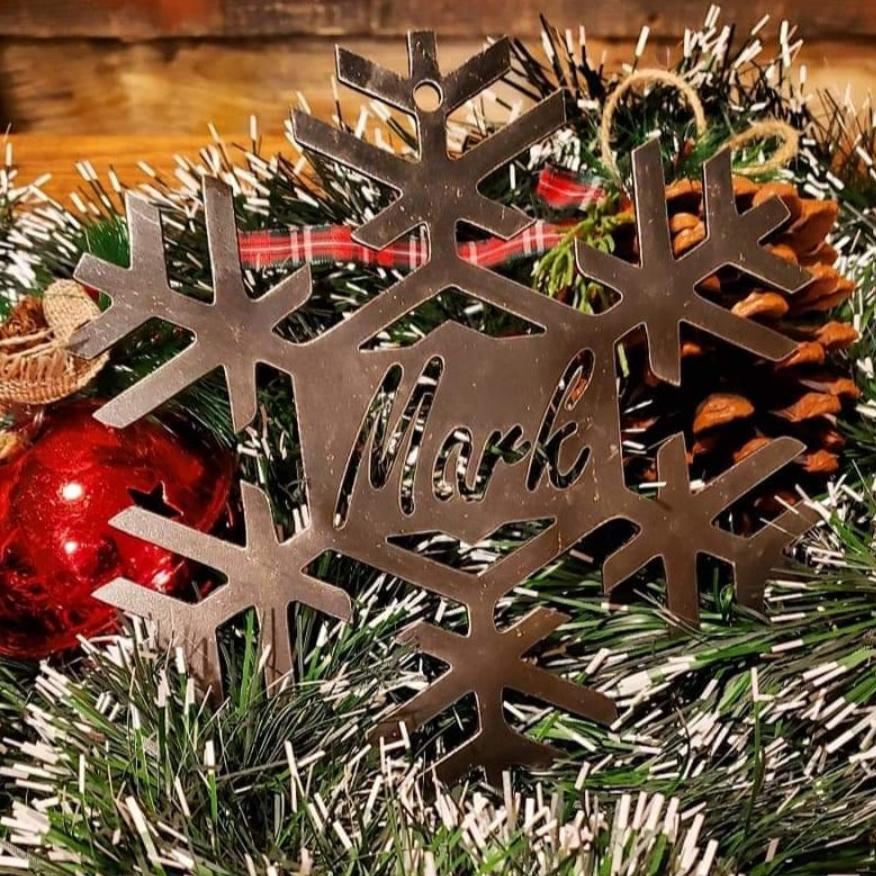 Snowflake Name Christmas Ornament