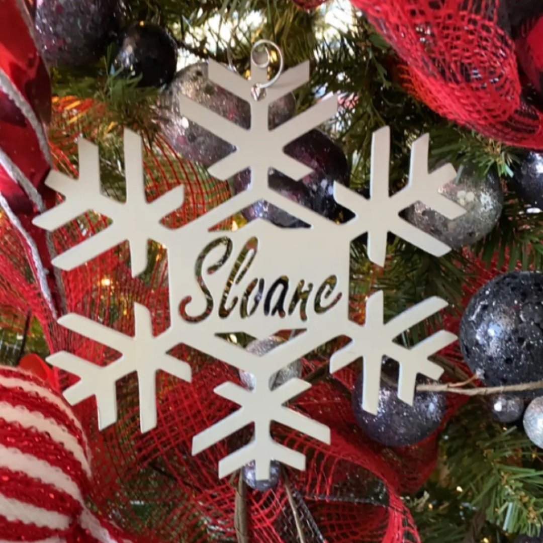 Snowflake Name Christmas Ornament