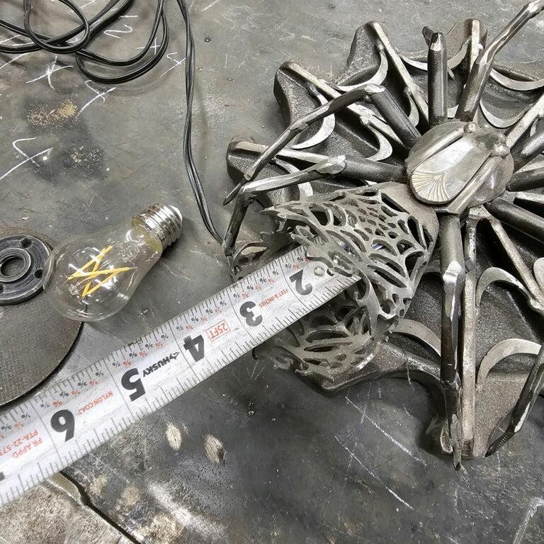 metal spider lamp